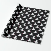 White Bird Breast Cancer Awareness Pattern Geschenkpapier (Ungerollt)