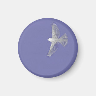 White Bird in Flight Magnet