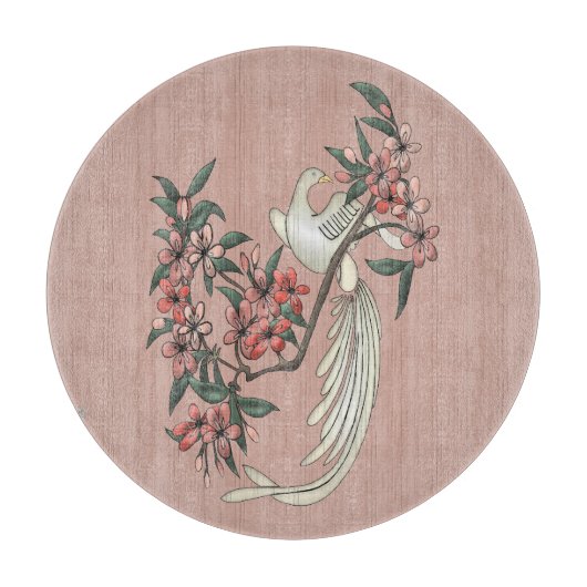 White Bird - Kirry Blossoms Charcuterboard Schneidebrett (Vorderseite)