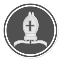 White Bishop Schess Piece