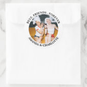 White & Black Best Friends Forever Sticker (Tasche)