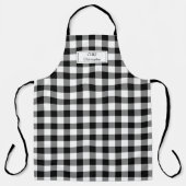 White Black Buffalo Kariert Lumberjack Personalisi Schürze (Vorderseite)
