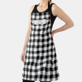 White Black Buffalo Kariert Lumberjack Personalisi Schürze (InSitu)