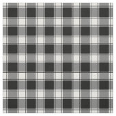 White & Black Buffalo Plaid Stoff (Muster)