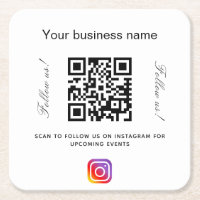 White Black Business Name qr Codeinstagramm