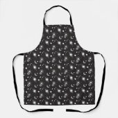 White black celestial sun moon galaxy pattern schürze (Vorderseite)