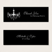 White & Black Chandelier Gevor Tag (Vorne & Hinten)