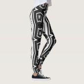White Black classic "Ratti_Creative_Arts" Leggin L Leggings (Rechts)