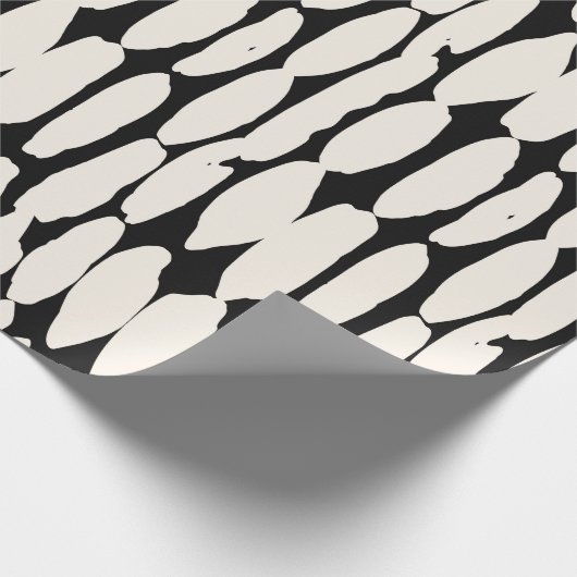 White black dot pattern. shibori circle seamless. geschenkpapier (Ecke)