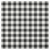 White & Black Gingham Plaid Stoff (Muster)