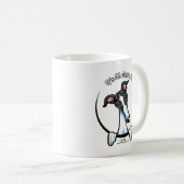 White Black Greyhound IAAM Kaffeetasse (VorderseiteRechts)