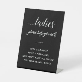 White Black Ladys Badewanne Körbe Hochzeitartikel Sockelschild