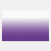 White Black Lavender und Royal Lila Ombre Mix Geschenkpapier Set (Vorderseite)