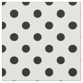 White Black Polka Dots Textile Stoff (Nahaufnahme)