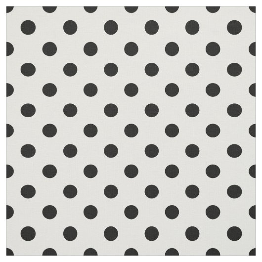 White Black Polka Dots Textile Stoff (Muster)