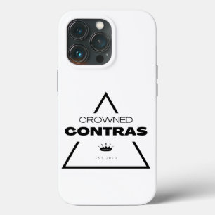White Black Prism Crowned Contras iPhone 13 Hüllen