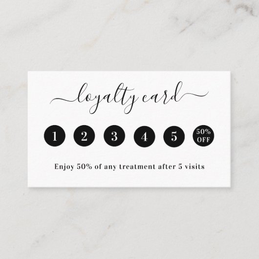 White Black QR Code Foto Visitenkarte (Vorderseite)