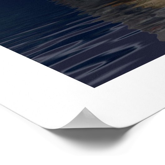 WHITE & BLACK RAVENS, TOTEM & MOON Art Poster (Ecke)