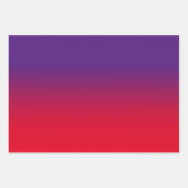 White Black Royal Lila und Red Ombre Mix Geschenkpapier Set (Vorderseite 3)