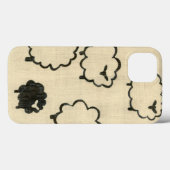 White & Black Sheep on Cream Background Case-Mate iPhone Hülle (Rückseite (Horizontal))