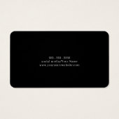 White Black Simple Elegant Earring Display Card (Rückseite)