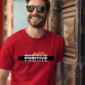 White Black Simple Positive Typografie T Shirt