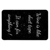 White Black Stars Wine Magnet (Horizontal)