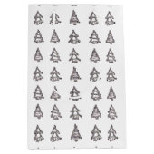 White & Black Tree Geschenktasche Mittlere Geschenktüte (Vorderseite)