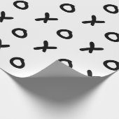White & Black X O XO X&O's Trendy Niedlich Geschenkpapier (Ecke)