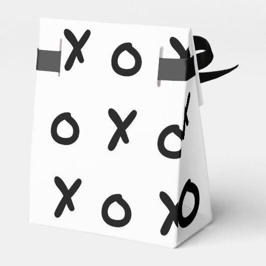 White & Black X O XO X&O's Trendy Niedlich Geschenkschachtel (Rückseite)