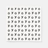 White & Black X O XO X&O's Trendy Niedlich Serviette (Vorderseite)