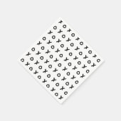 White & Black X O XO X&O's Trendy Niedlich Serviette (Ecke)