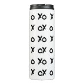 White & Black X O XO X&O's Trendy Niedlich Thermosbecher (Rückseite)