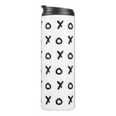 White & Black X O XO X&O's Trendy Niedlich Thermosbecher (Nach rechts gedreht)