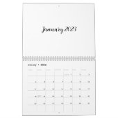 White Blank Calendar 2023 mit Skripttext Kalender (Jan 2026)