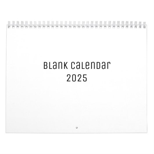 White Blank Calendar Kalender (Titelbild)