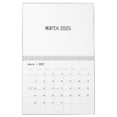 White Blank Calendar Kalender (Mär 2027)