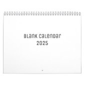 White Blank Calendar Kalender (Titelbild)