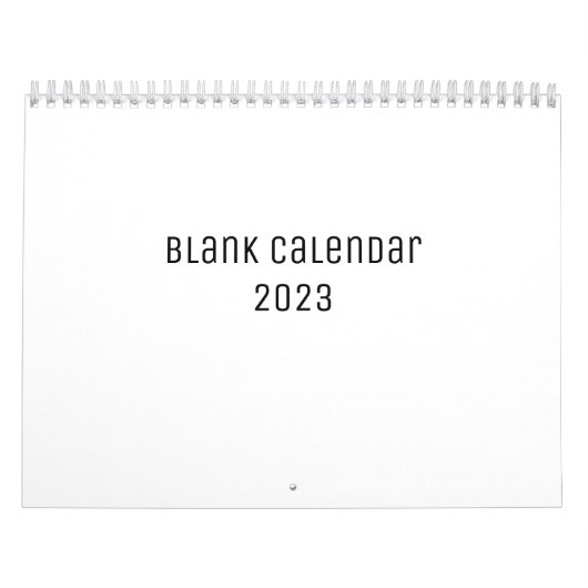 White Blank Calendar Kalender (Titelbild)
