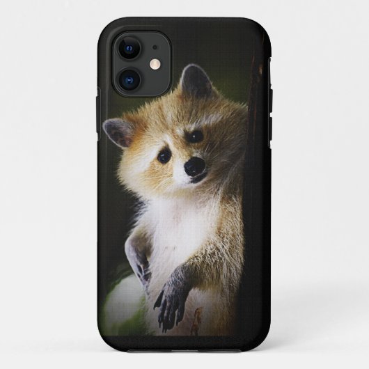 White Blond Raccoon Wildlife Süße Tier Case-Mate iPhone Hülle (Rückseite)