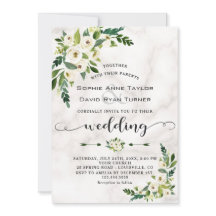 White Bloom Blume Marmorhandschrift Hochzeit
