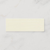 White Bloom Floral Wedding Website RSVP Cards Navy Mini Visitenkarte (Rückseite)