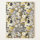 White Blossom Chiyogami Planner Planer (Rückseite)