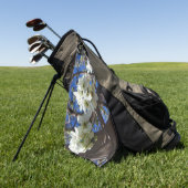 White Blossom Cluster Frühlingsblühende Birnbaum Golfhandtuch (Gras)