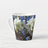 White Blossom Cluster Frühlingsblühende Birnbaum Milchtasse (Linke Ecke)