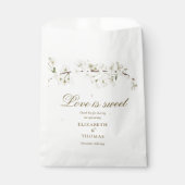 White Blossom Liebe ist süße Hochzeit Geschenktütchen (Vorderseite)