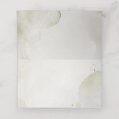 White Blossom Vintage Wedding Platzkarte (Innenseite Aufgefaltet)