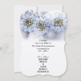 White Blossoms Party Familienfreunde Hochzeitsgäst Einladung