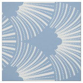 White & Blue Art-Deko Muster Stoff (Muster)