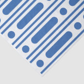 White Blue Bone Inlay Dots Border Decoupage Paper Seidenpapier (Ausschnitt)